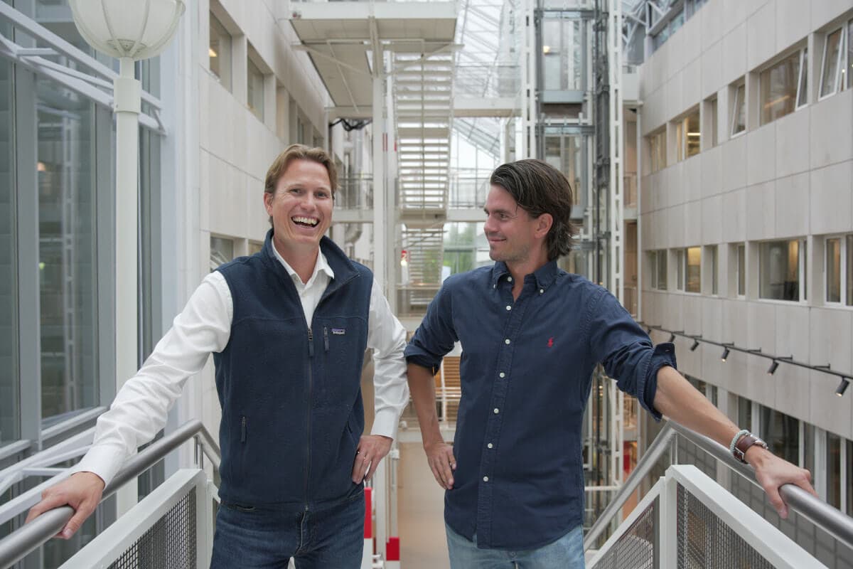 Benjamin Haskel og Nicolai Q. Hjorth, gründere av Finit